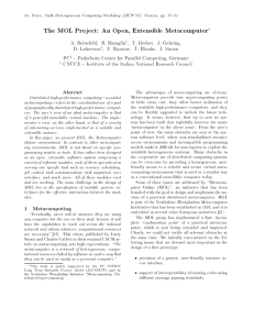 The MOL Project: An Open, Extensible Metacomputer