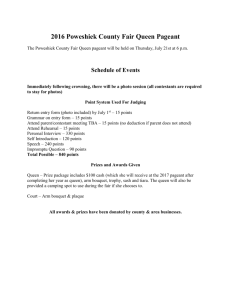 Queen Pageant Packet - Poweshiek County Fair