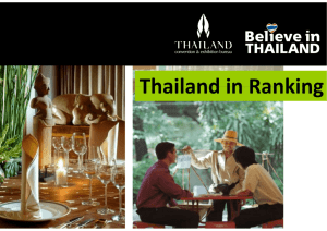 Thailand in Ranking