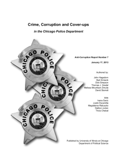 Crime, Corruption and Cover-ups - UIC Department of Political