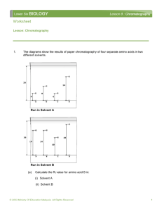 Chromatography Worksheet 2