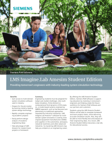 LMS Imagine.Lab Amesim Student Edition