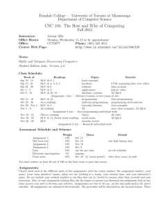 Course Information Sheet - Department of Computer Science