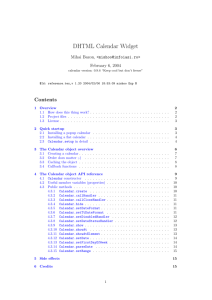 DHTML Calendar reference