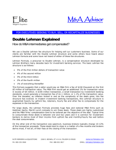 Double Lehman Explained - Elite Mergers & Acquisitions