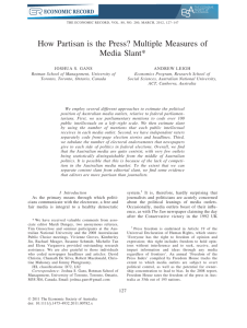 How Partisan is the Press? Multiple Measures of