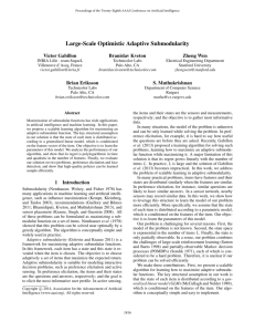 Large-Scale Optimistic Adaptive Submodularity