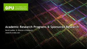 Academic Research Programs & Sponsored - GTC On