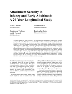 Attachment Security in Infancy and Early Adulthood: A 20