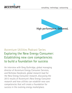 Exploring the New Energy Consumer: Establishing new core