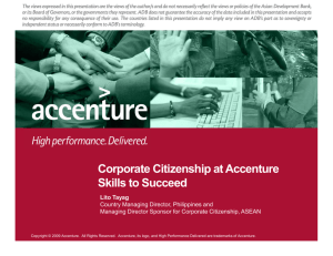 Corporate Citizenship at Accenture Skills to Succeed - adb k