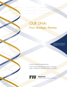OUR DNA: - FIU College of Business