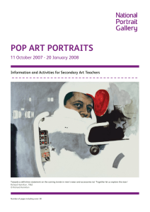 pop art portraits - National Portrait Gallery