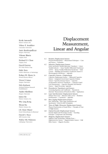Displacement Measurement, Linear and Angular