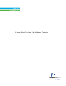 ChemBioFinder v14 User Guide - Welcome