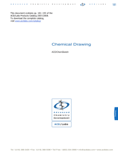 ACD/Labs Software for Chemical Drawing