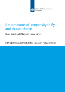 Determinants of propensity to fly