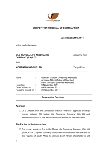 Old Mutual Life Assurance Company _SA_ Ltd v Momentum Group Ltd