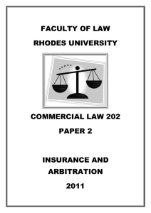 Commercial Law 202 – Paper 2
