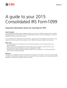 A guide to your 2015 Consolidated IRS Form1099