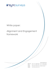 White paper: Alignment and Engagement framework