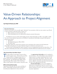 Value-Driven Relationships: An Approach to Project Alignment