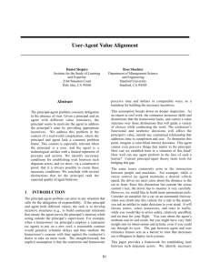 User-Agent Value Alignment - Institute for the Study of Learning and