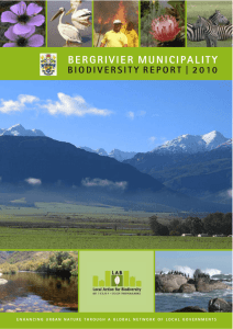 bergrivier municipality biodiversity report 2010