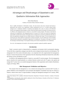 Advantages and Disadvantages of Quantitative