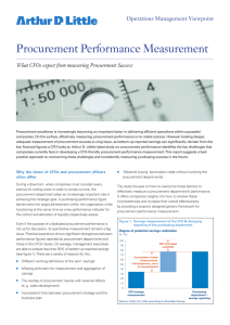 Procurement Performance Measurement