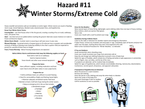 Hazard #2 Electric Utility Failure (Check EOP KIT INVENTORY)