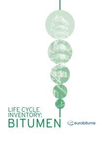 life cycle inventory - Refined Bitumen Association
