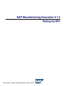 Setting Up SPC - SAP Help Portal