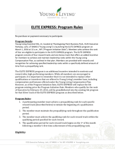 ELITE EXPRESS: Program Rules