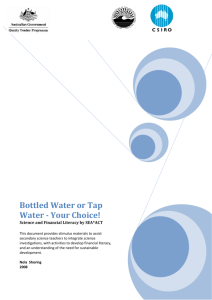 Bottled water or tap water