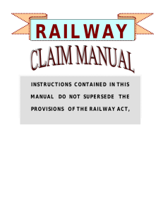 Railway Claim Manual