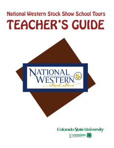 teacher's guide - National Western Stock Show