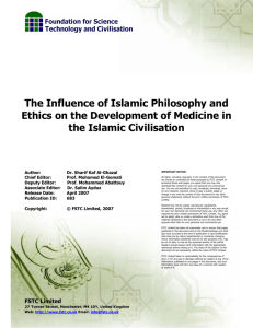 The Influence of Islamic Philosophy and Ethics on the Development