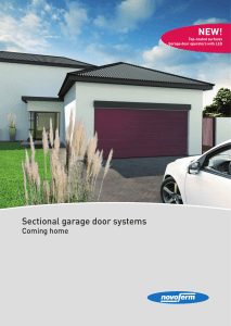 Sectional garage door systems