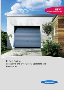 In Full Swing - Peak Garage Doors