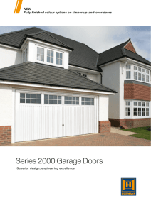 Series 2000 Garage Doors