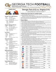 Georgia Tech Notes and Stats