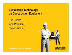 Sustainable Technology on Construction Equipment