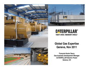Global Gas Expertise Geneva, Nov 2011