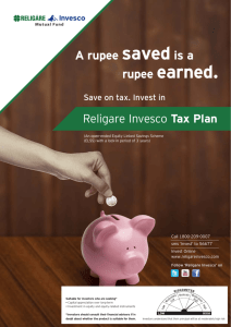 rupee earned. - Religare Invesco Mutual Fund