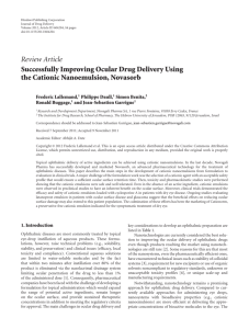 Successfully Improving Ocular Drug Delivery Using the Cationic