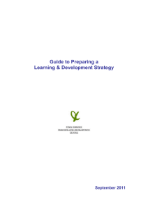 Guide to Preparing a Learning and Development Strategy