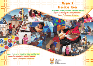 Grade R Practical Ideas - Department of Basic Education