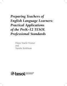Preparing Teachers of English Language Learners