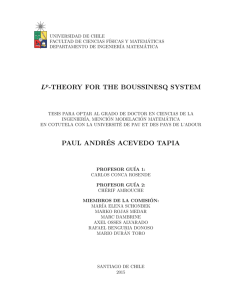 Lp-THEORY FOR THE BOUSSINESQ SYSTEM PAUL ANDR´ES